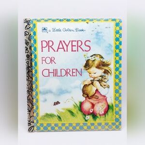 ⭐️3/$15 Vintage A Little Golden Book Prayers‎ for Children book